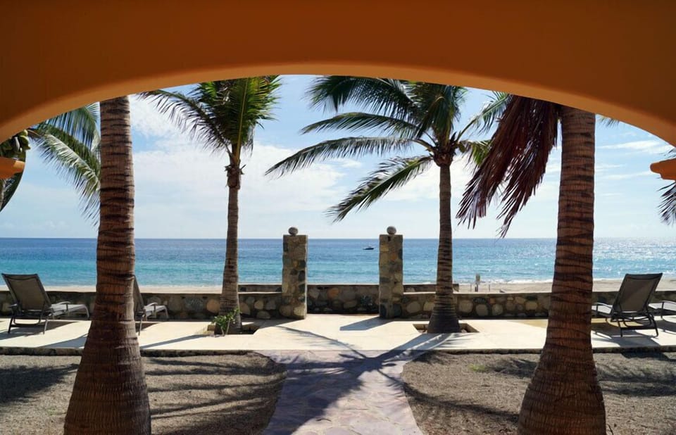 A gorgeous view from the front veranda as you enter the front door