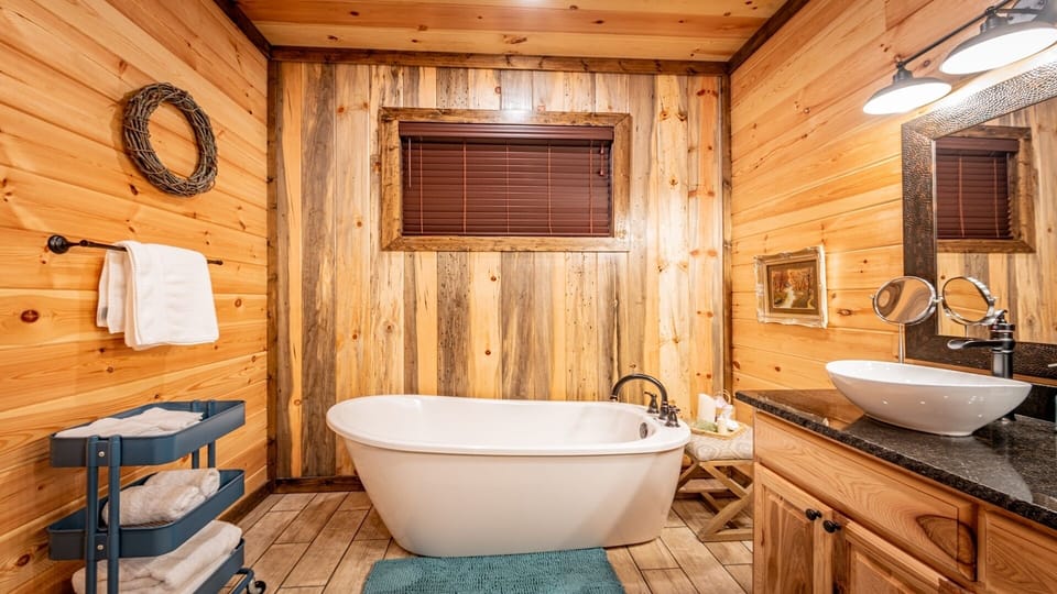 Soaking Tub in Master Bedroom on 1st Floor. 