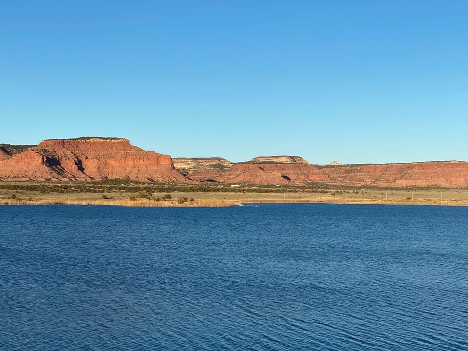 Jackson Flat Reservoir 5 minutes outside of town