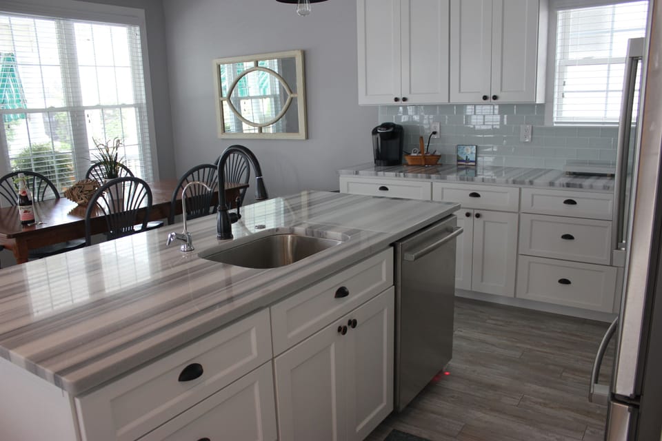 Center sink with built in water purifier! 
