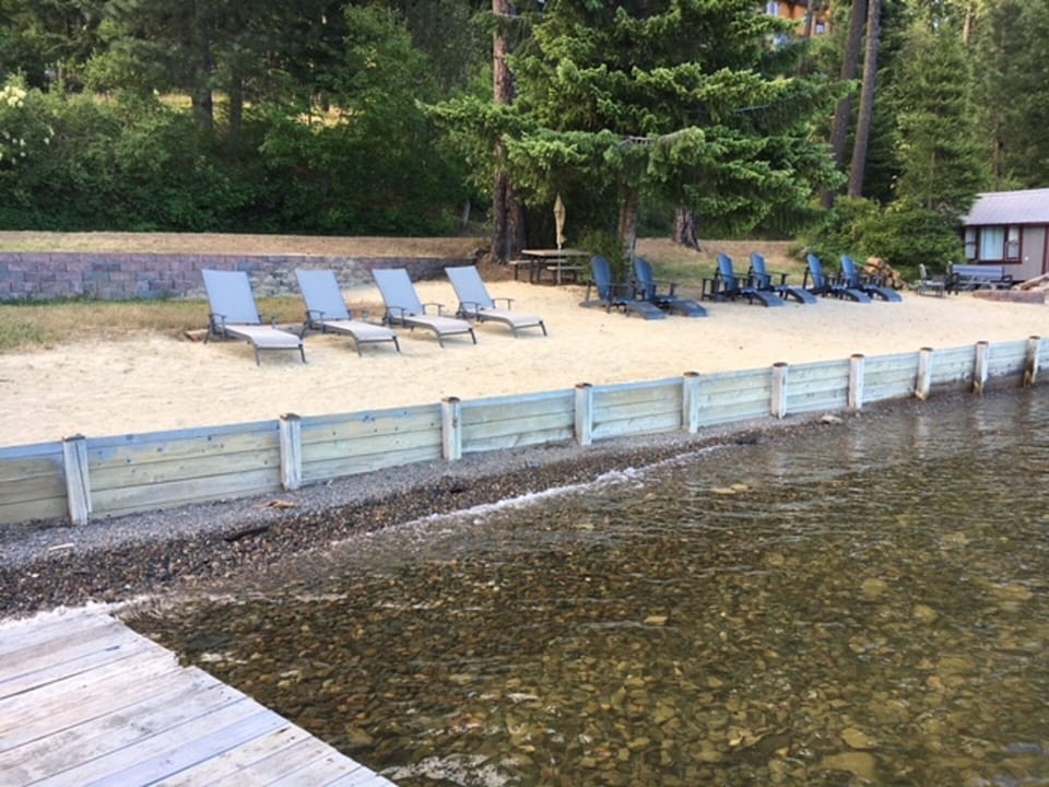 The crystal clear water of Lake Pend Oreille.