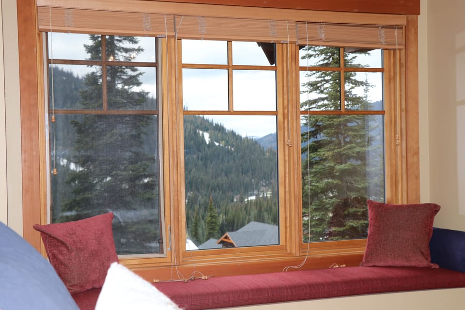 Window seating area from king main Master Suite