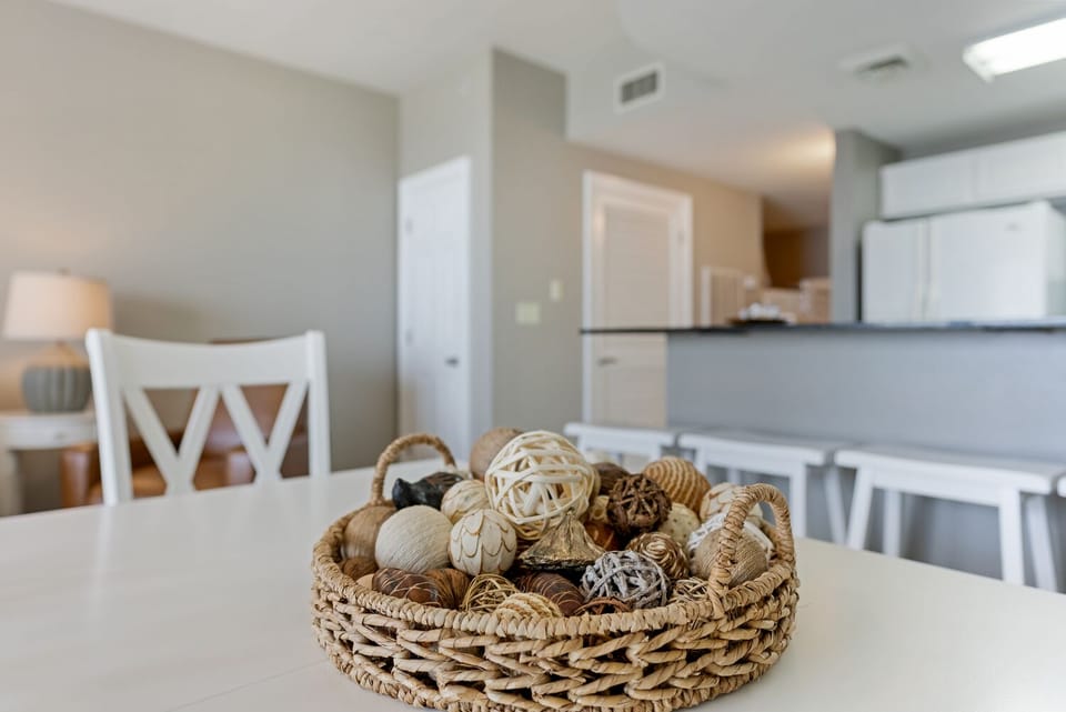 Dinning table and kitchen