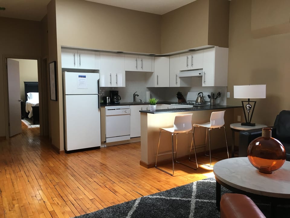 Fully stocked kitchen