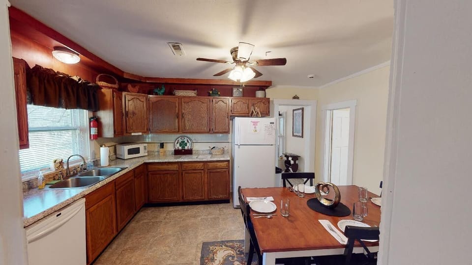 Kitchen. Equipped with all amenities necessary for a getaway. Just bring food.