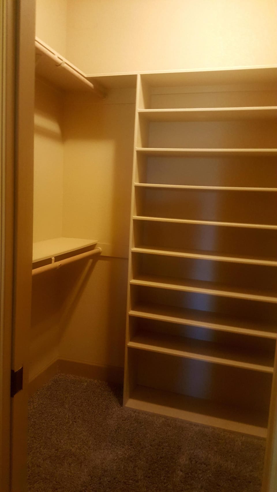 Master walk-in closet