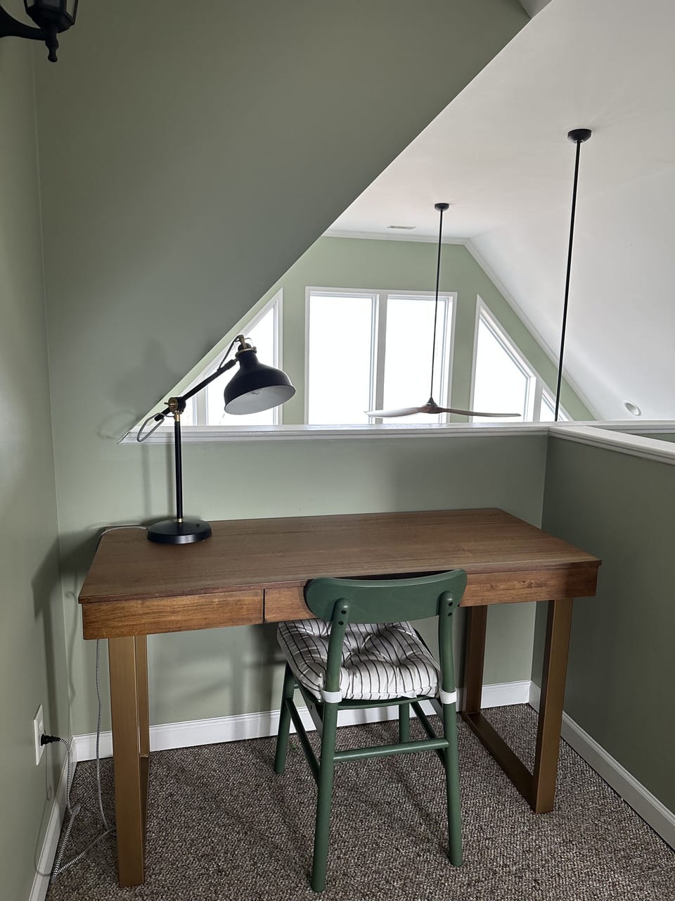 desk corner off the loft area, great for studying or work