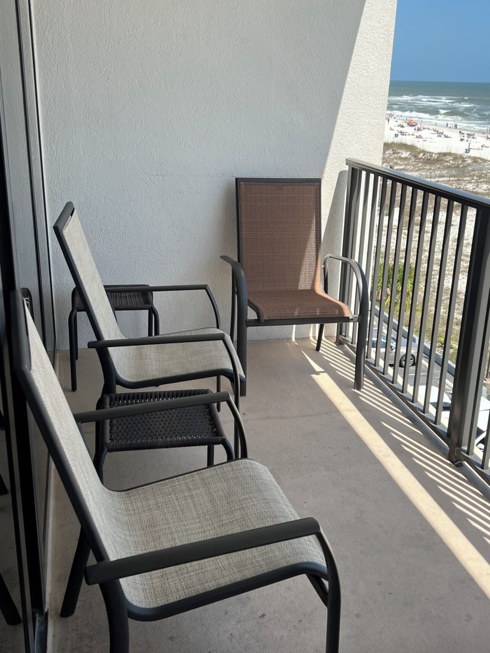 Oceanfront balcony 