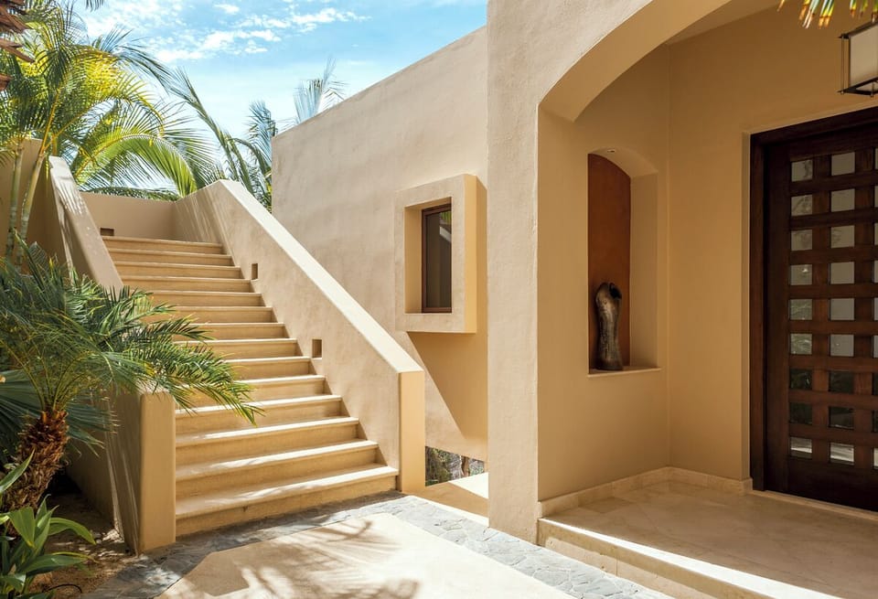 Stairs to main entrance!