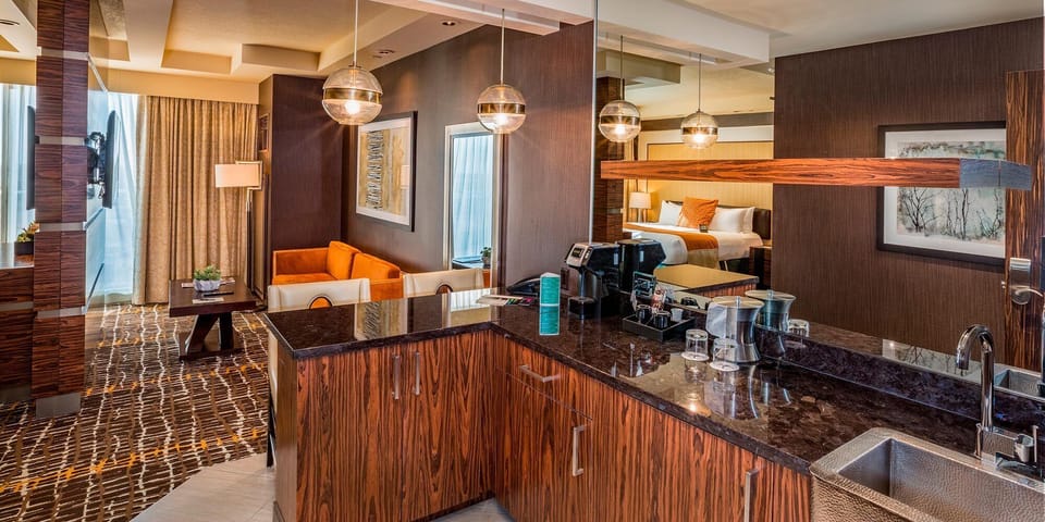 Suite, 1 King Bed, Non Smoking (Wind, Spa Tower) | Shared kitchen | Coffee/tea maker, refrigerator (on request), microwave (on request)