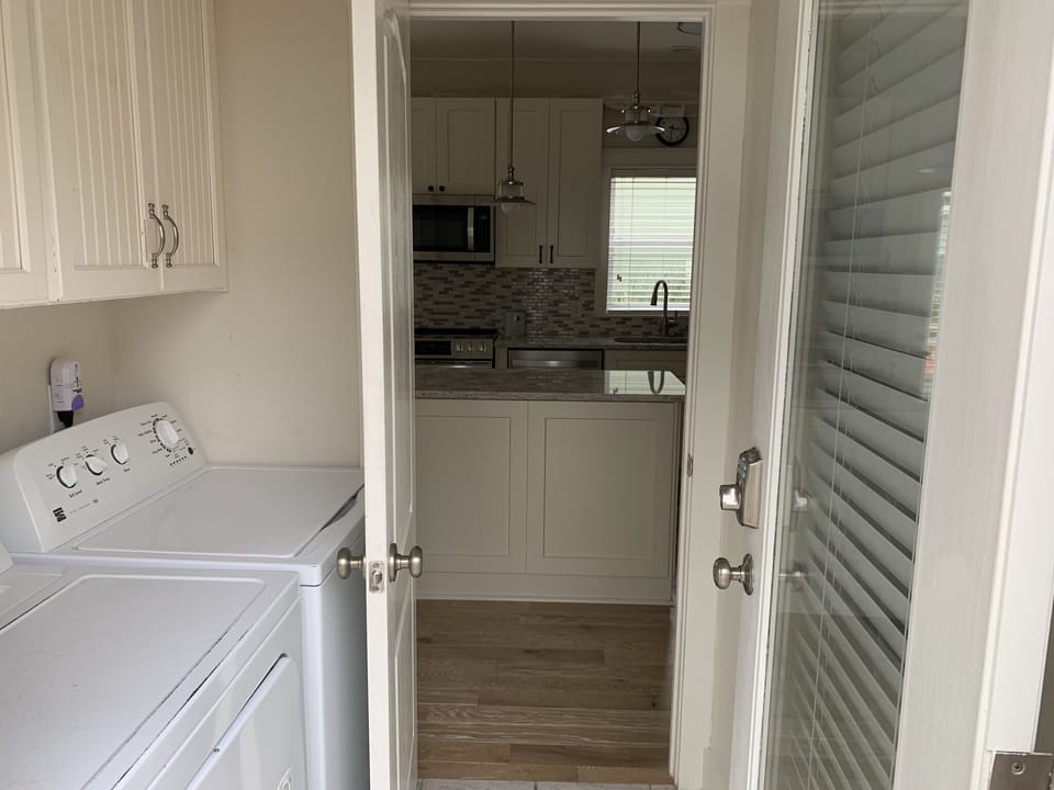Convenient laundry area