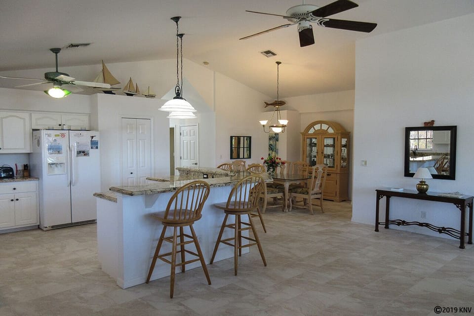 kitchen view from living room