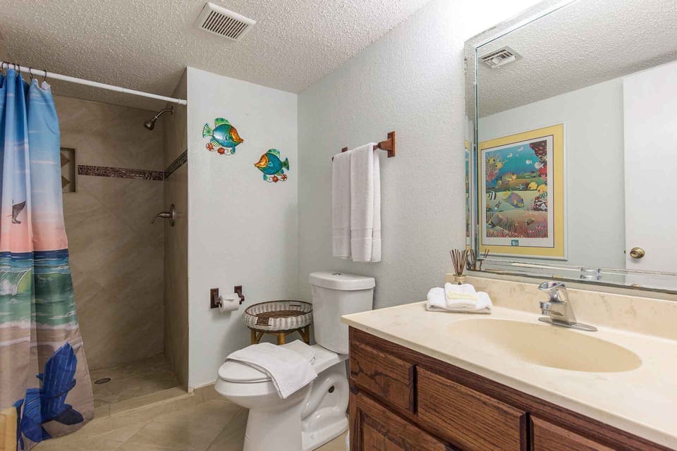 The guest bathroom