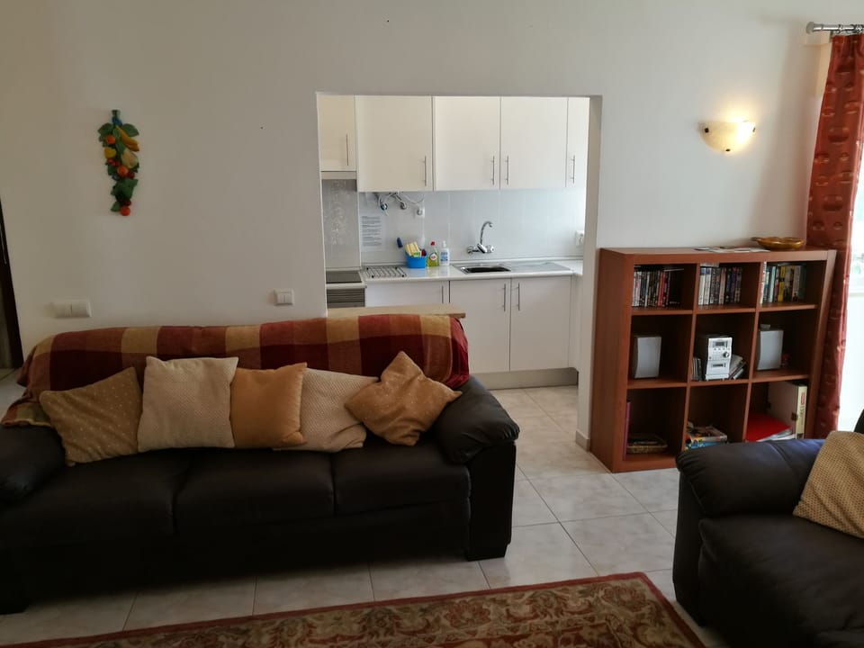 Lounge view into kitchen 