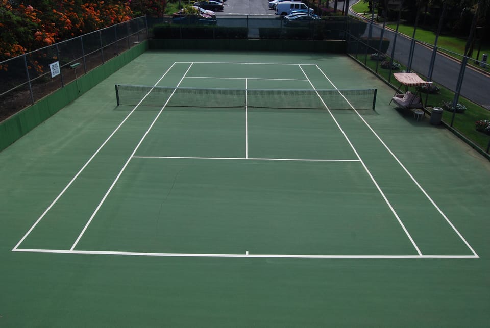 Our well maintained tennis court.
