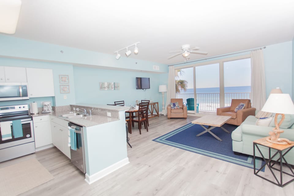 Open floor plan is perfect for enjoying the company of friends or family