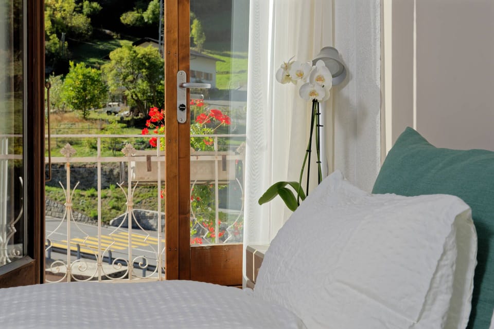 Double or Twin Room, Private Bathroom, Mountain View | Balcony view