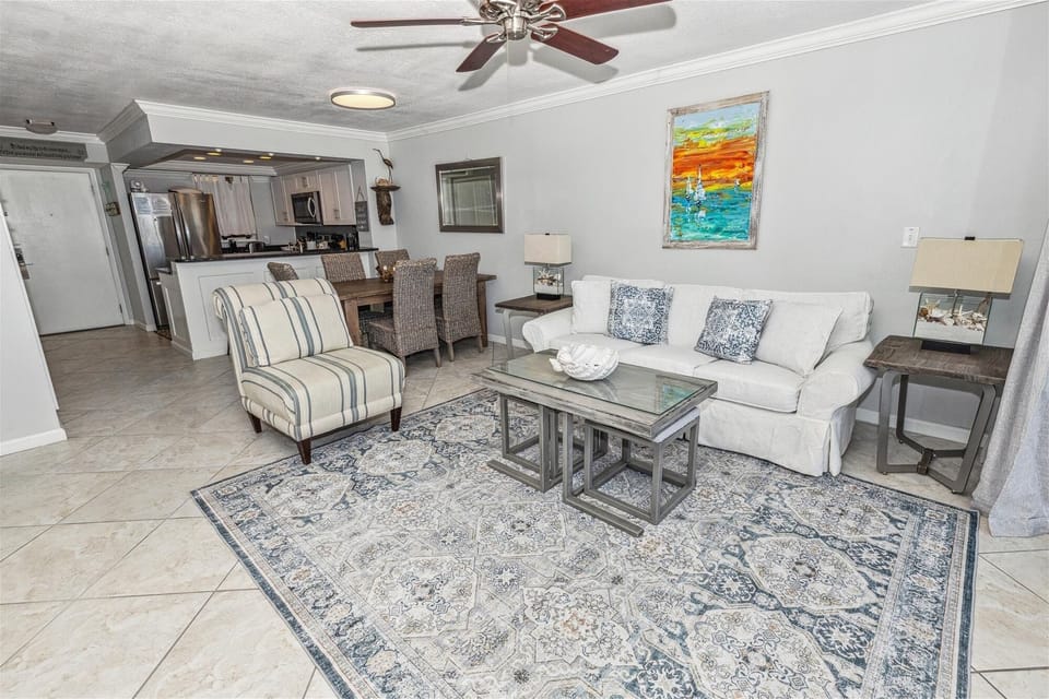 Condo, 2 Bedrooms | Living area | 30-inch TV with cable channels