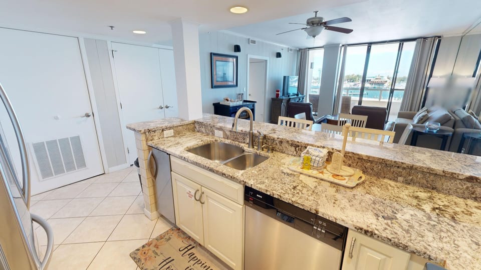 Condo, 2 Bedrooms | Private kitchen | Coffee/tea maker, fridge, microwave, oven