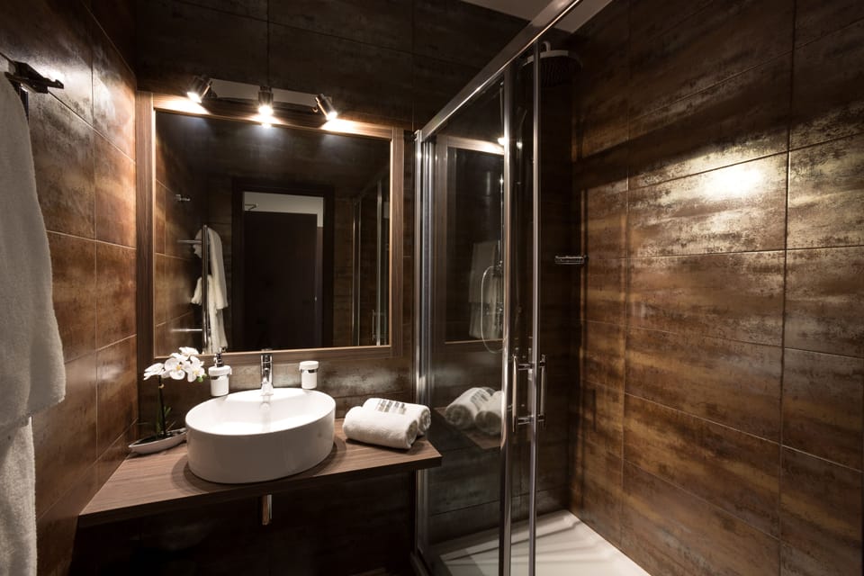 Deluxe Double Room, 1 Queen Bed | Bathroom | Shower, free toiletries, hair dryer, towels