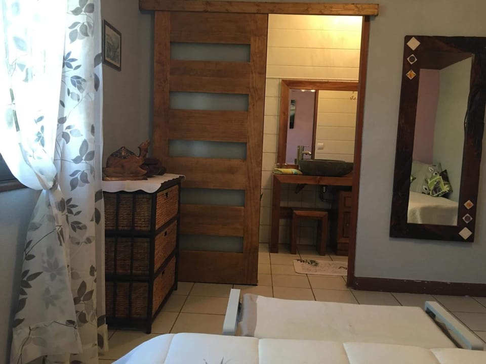 Desk, blackout drapes, soundproofing, iron/ironing board