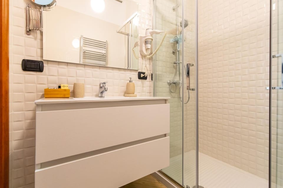 Shower, rainfall showerhead, hair dryer, bidet