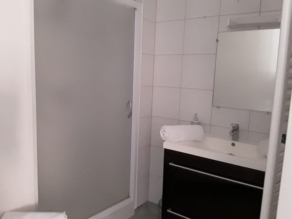 Family Double Room, Garden View | Bathroom | Shower, hair dryer