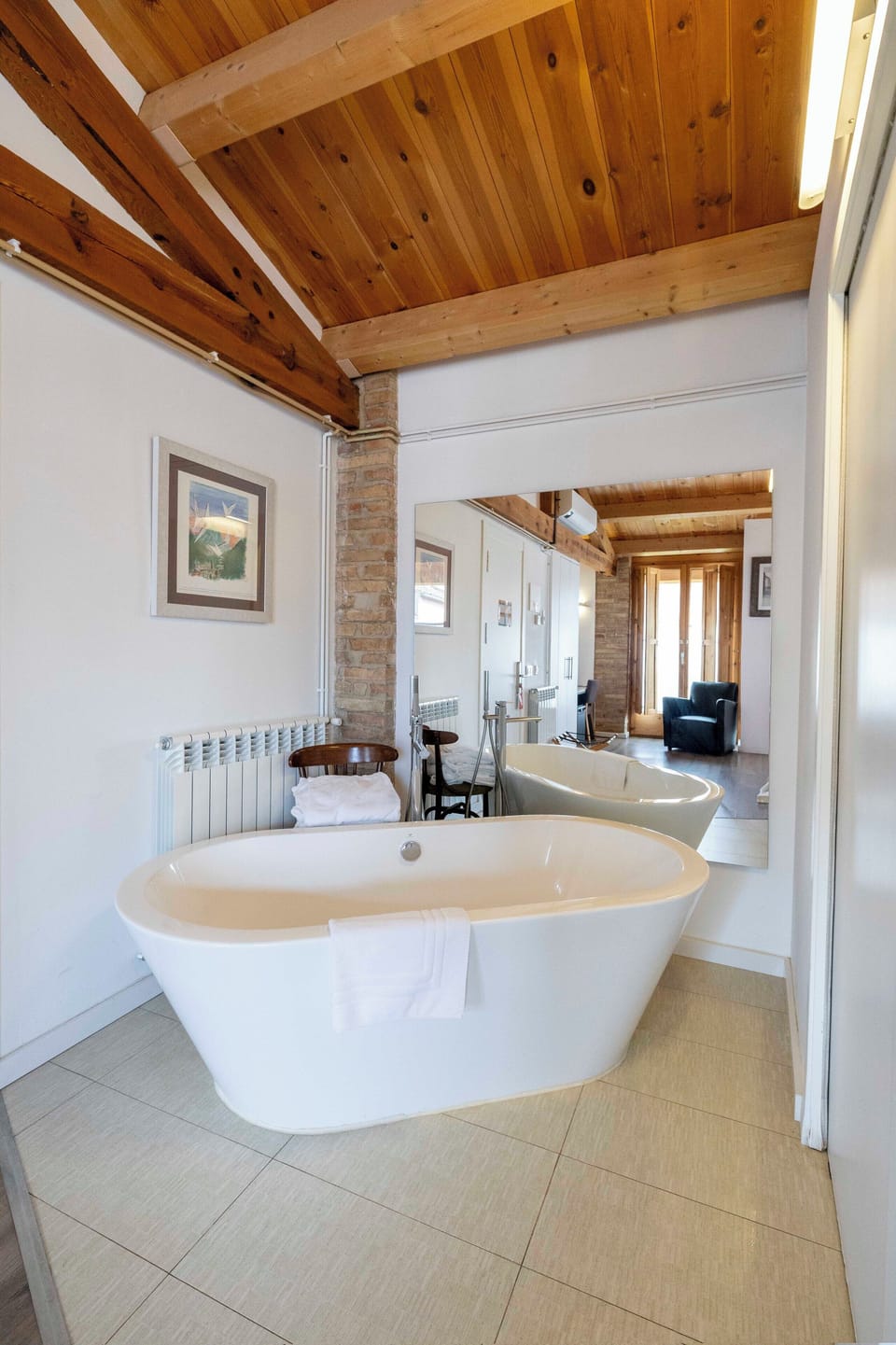 Eco-friendly toiletries, hair dryer, towels, soap