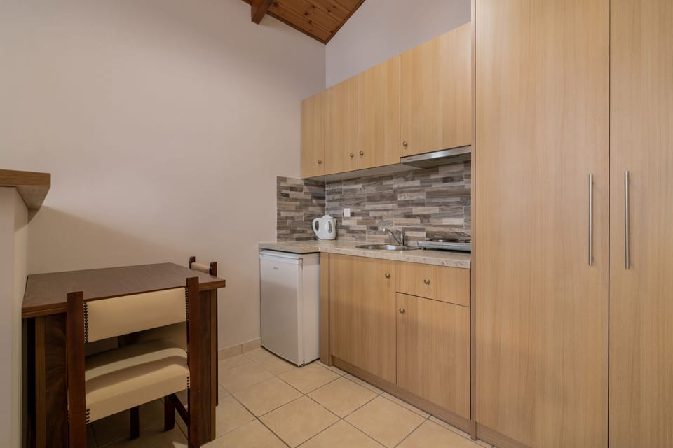 Basic Studio | Private kitchen | Mini-fridge, electric kettle