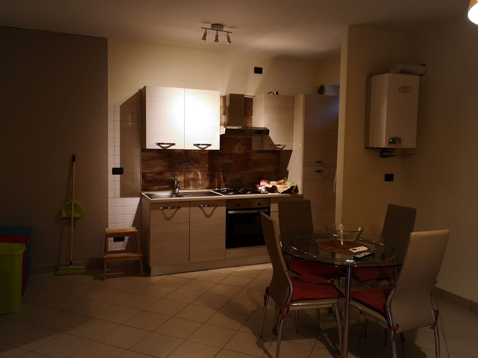 Apartment | Private kitchen | Fridge, oven, stovetop, cookware/dishes/utensils