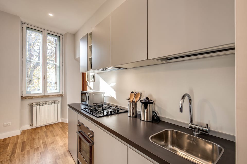 Apartment, 2 Bedrooms | Private kitchenette | Fridge, microwave, oven, stovetop