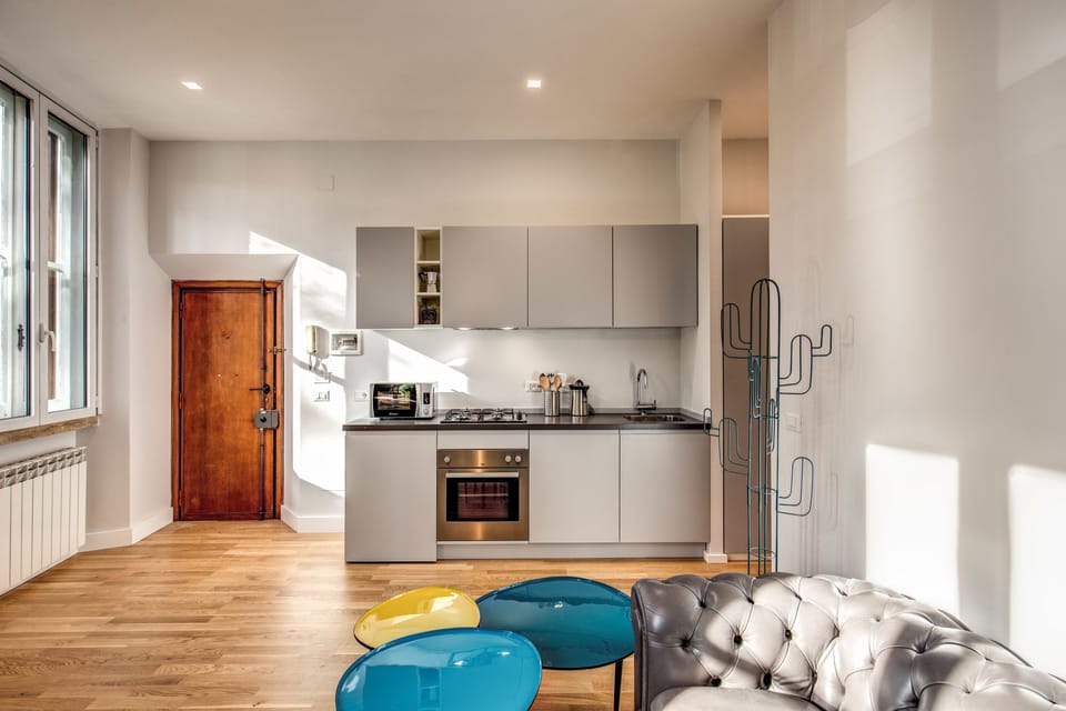 Apartment, 2 Bedrooms | Private kitchenette | Fridge, microwave, oven, stovetop