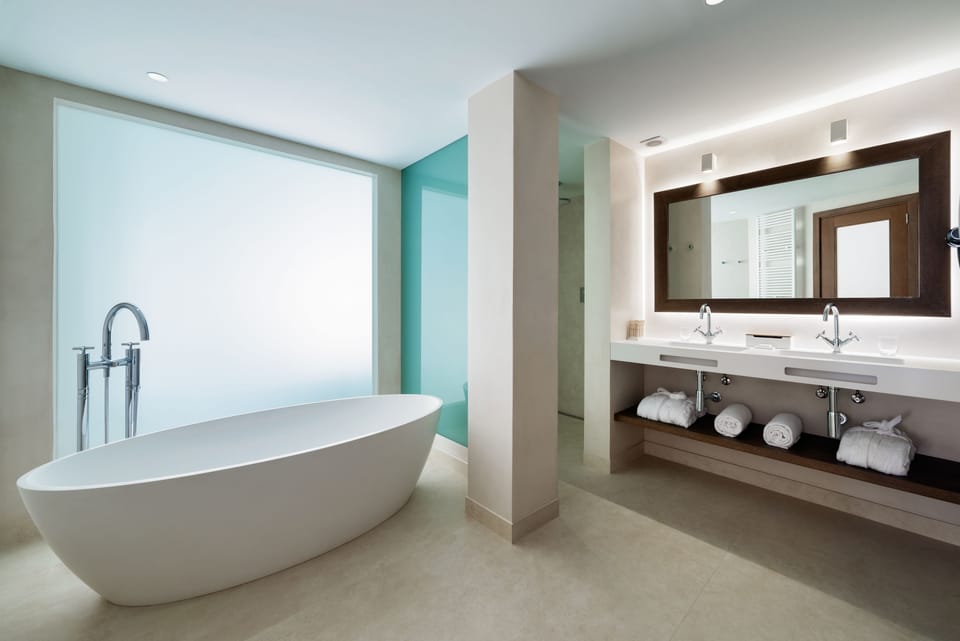 Eco-friendly toiletries, hair dryer, bathrobes, slippers