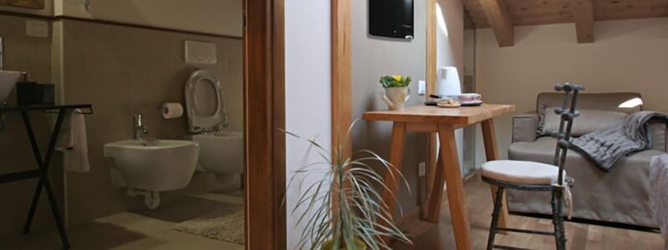 Double Room (El Poltròn) | Bathroom | Shower, free toiletries, hair dryer, bidet