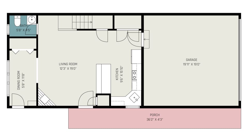 Townhome, 3 Bedrooms | Floor plan
