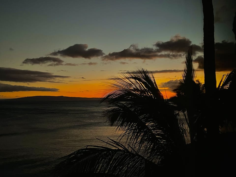 Sunset from our bedroom window