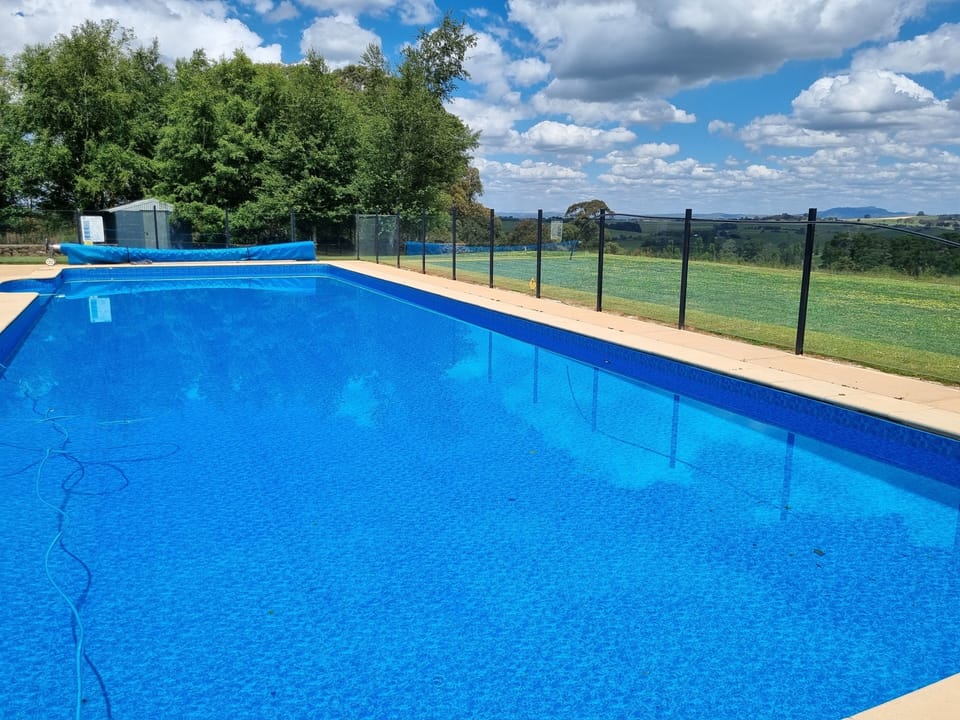 18m by 9m SEASONALLY open pool