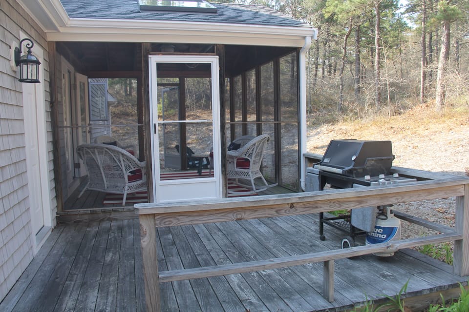 Grill out on the private deck