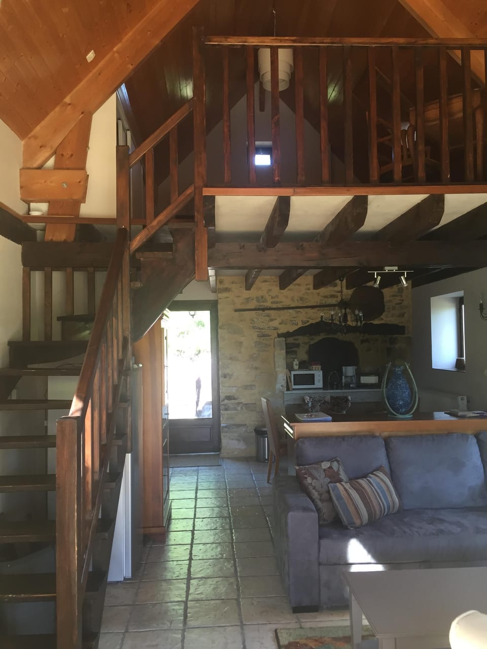 One King Sized Bedroom Upstairs Loft