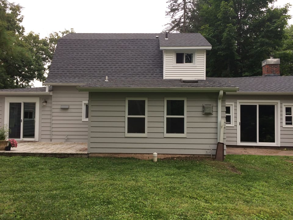 Rear view of house