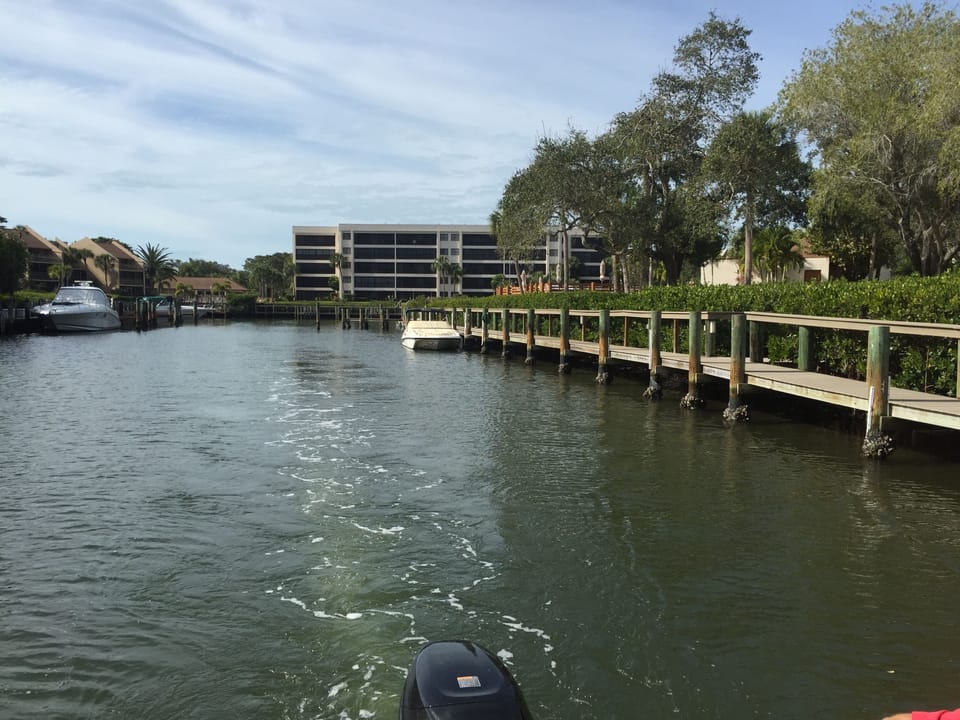 Canal flows into the Intracoastal waterway. Great for fishing or boat docking