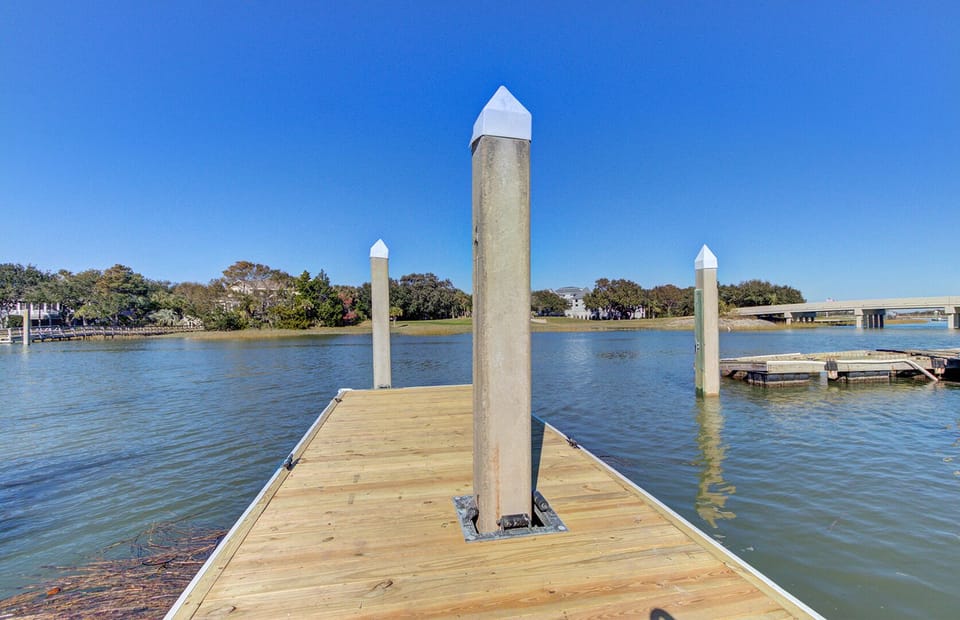 Private dock, room for two boats.
