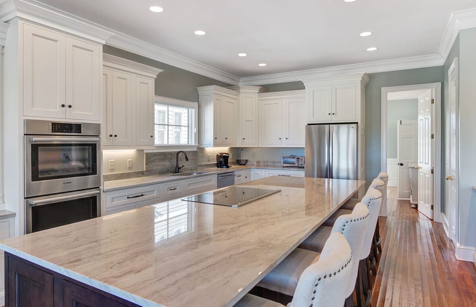 Kitchen with plenty of counter space.