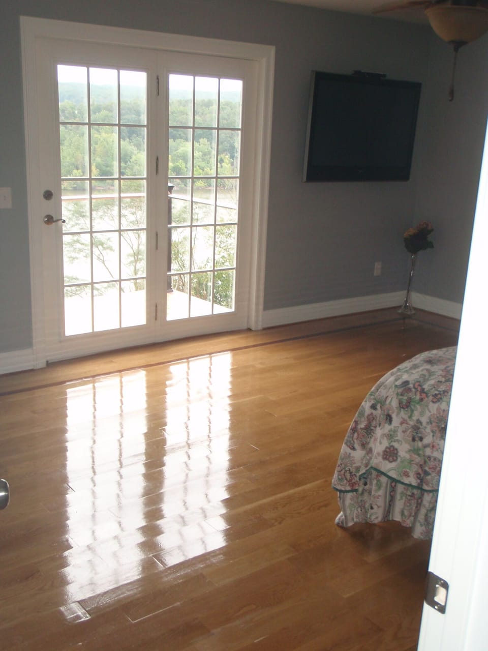 Master Bedroom. French doors open to a small private deck