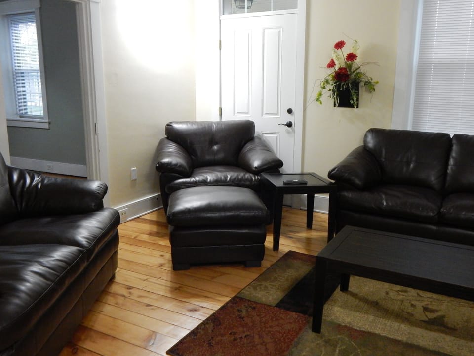 Living room with 55 inch TV