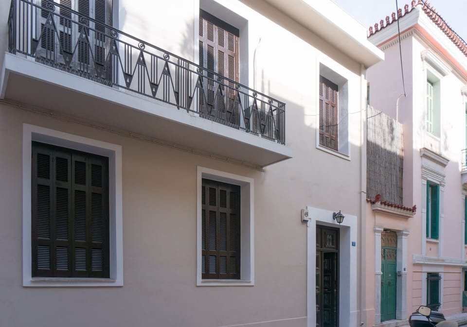 Elegant neoclassical facade