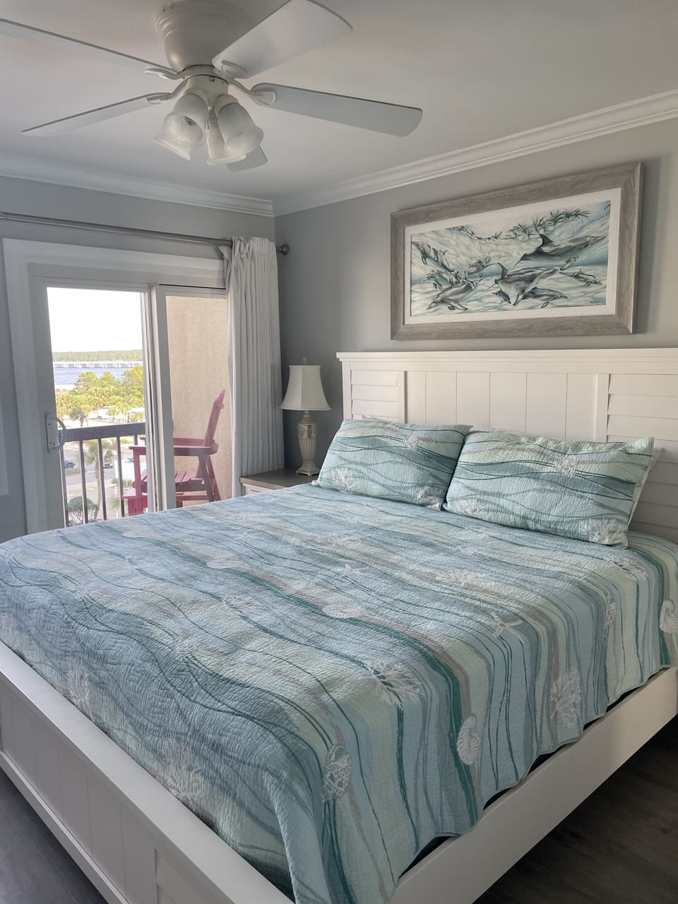 Upstairs bedroom with king bed