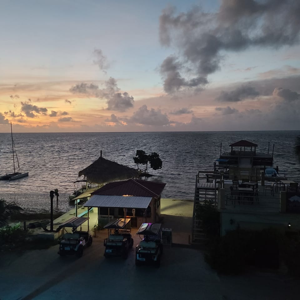 Actual photo from the building balcony of sunrise July 2022