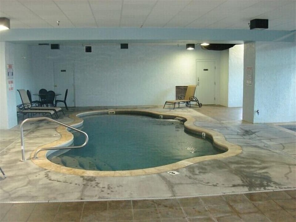 Heated indoor pool and hot tub.