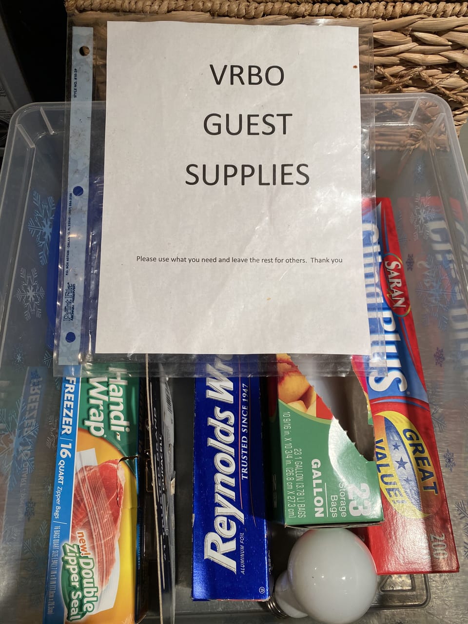 A few supplies for you 